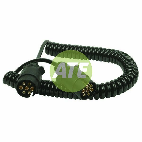 3M 'N' TYPE CURLY EXTENSION LEAD (PLUG/PLUG) ATE