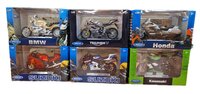 Motorcycles Boxed.