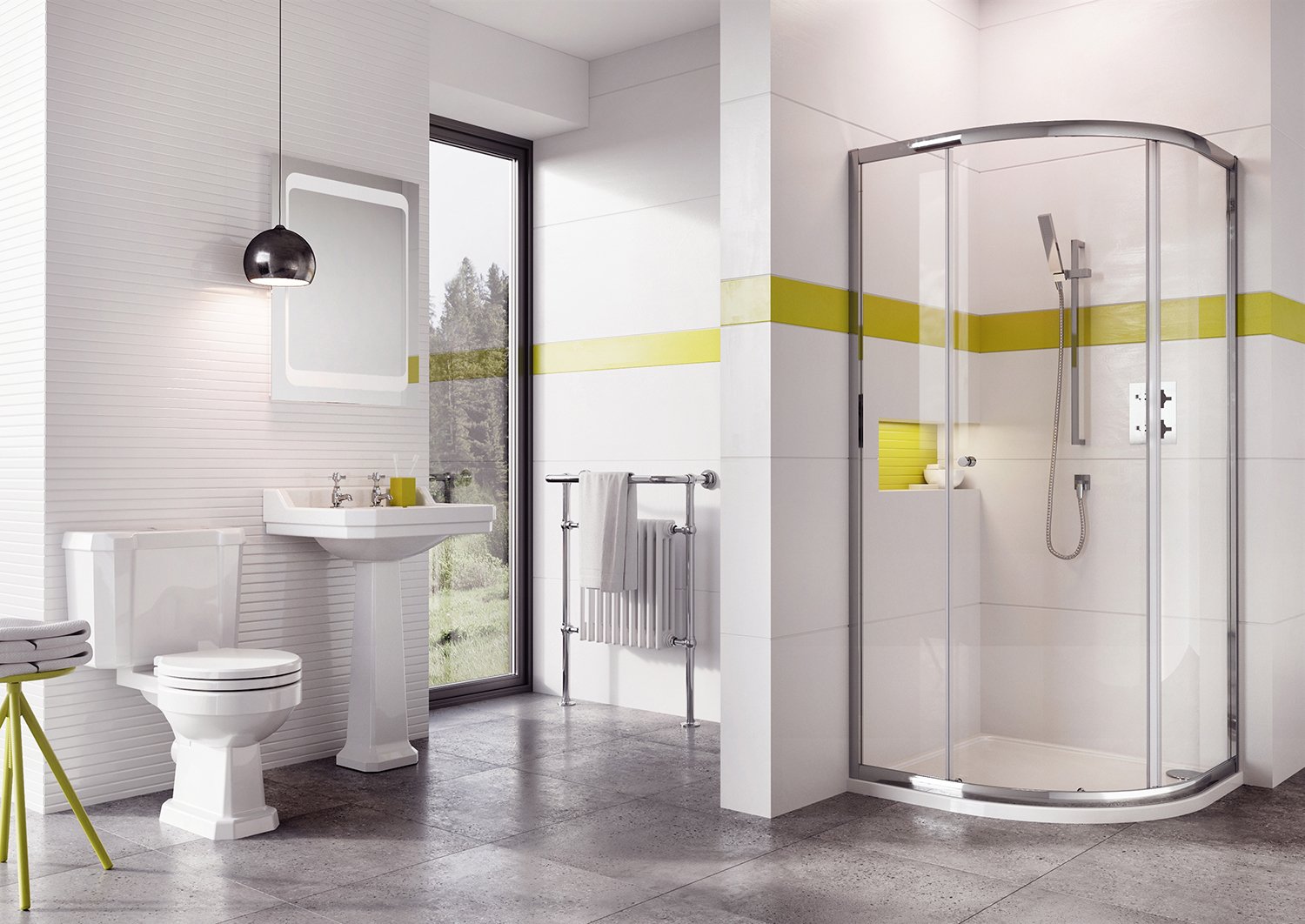 Tucker French 6 Single Door Quadrant Enclosure 900mm