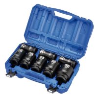 Draper, Hi-Torq&reg; Metric Deep Impact Socket Set, 1" Sq. Dr. 8pcs/Set