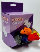 Classic 2.5" Squeaky Mouse Cat Toy x 12