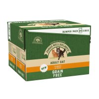 James Wellbeloved Cat Adult Grain Free Turkey Pouch Bumper Pack 24x85g