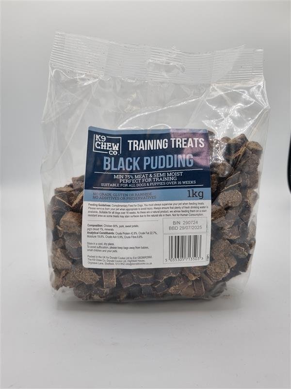 K9 Chew Co. Black Pudding Training Treats 1kg x 1