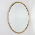 90cm Round Mirror - Gold 2