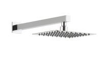 Tucker French Hampstead Square Wall Arm with 200mm Slimline Polished Head