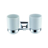 Heritage Chancery Double Tumbler & Holder Chrome ACHDTHC