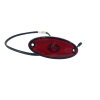 LED MARKER RED OVAL 0.5M CABLE 10-30V