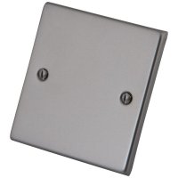 Gunmetal Grey 1 Gang Blank Plate 6104-030