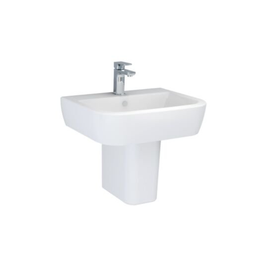 Tucker French Maidstone 530mm One Taphole Semi Pedestal Basin