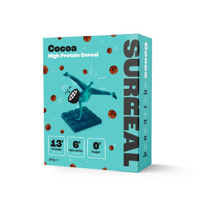 Surreal High Protein Cereal Cocoa X 6 X 240g cnfoods