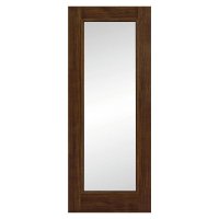 Shaker Luxury Laminate Walnut Clear Glass &ndash; Natural