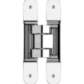 Invisacta IN310 3D Adjustable Concealed Hinge - Capacity 120 Kg - Screws And Caps Included Chrome Plated