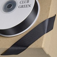 Double Sided Satin Ribbon Black - 6mm x 25m