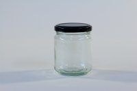 228ml Round Glass Jar  63mm neck lid not included