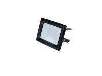 HiLume 10W LED flood light, IP65, Black, 4000K, c/w 1m flex