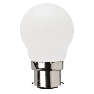4W LED Fancy Round Dimmable Lamp with Bayonet Cap Base 5000k
