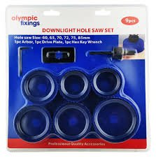 9Pc Electrician Holesaw Kit