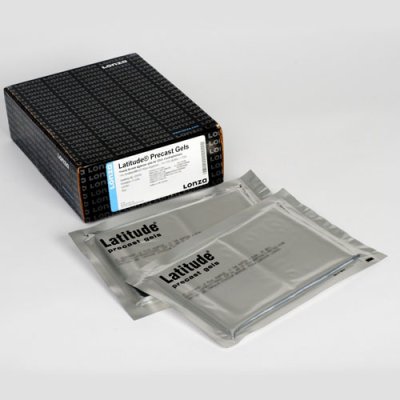 Latitude&reg; Midigel 1%, TBE, with Ethidium Bromide, 10 cm X 15 cm, 2 X 20 well