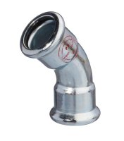 76mm MC21 MPRESS CARBON BEND 45DG FEMALE TO FEMALE