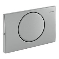 Geberit Delta10 Single Flush Plate Brushed Stainless Steel 115.101.00.5