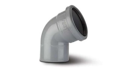 Polypipe SB411 110MM 112.5° Bend-S&S Grey