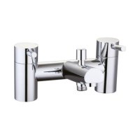 Tucker French Kiso Bath Shower Mixer Tap + Kit (Two Taphole) Chrome