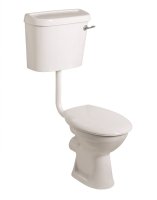 STRATA LOW LEVEL LEVER WC SIDE SUPPLY CISTERN & STANDARD SEAT