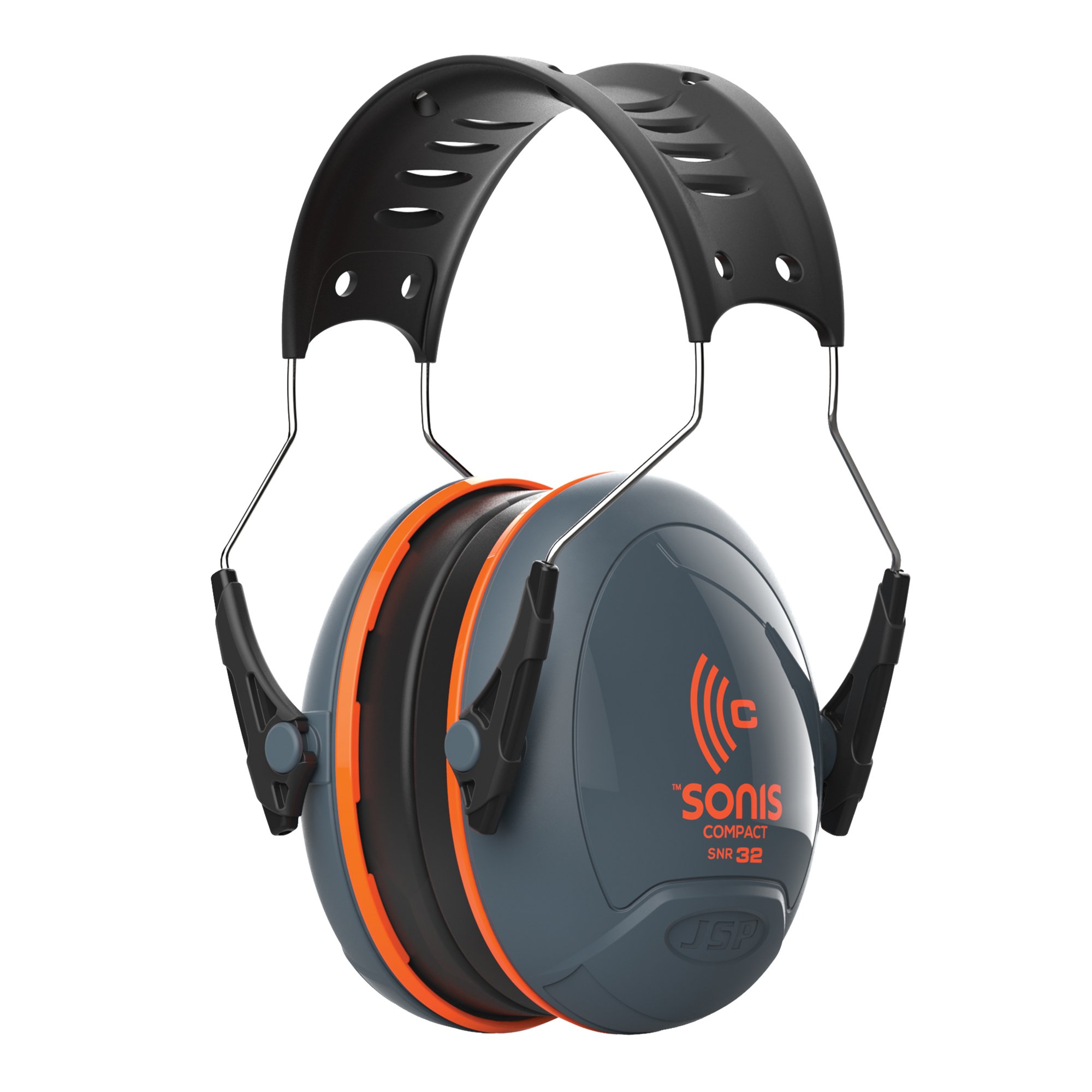 SONIC COMPACT EAR DEFENDERS WITH OVER MOULDED HEADBAND SNR 32