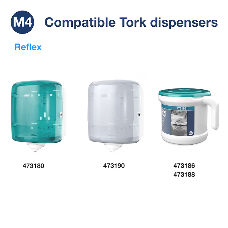 Tork Compatible Dispensers: 473180, 473190, 473186, 473188
