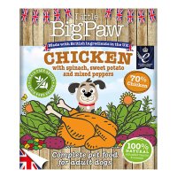Little Big Paw Wet Dog Chicken with Spinach & Sweet Potato Tray 7x390g