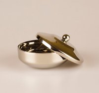 Metal Incense Boat/Silver Finish   (88358S)