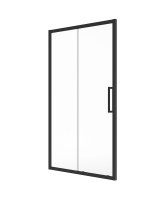 ASPECT 8MM FRAMED SLIDING DOOR 1100X2000 MATT BLACK