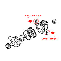 Genuine Hotpoint Dishwasher Motor Mount (Pack of 1)