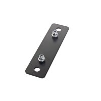K&M 24358 Adapter Panel 5 Black 