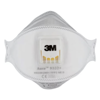 3M™ Aura™ Insulation and Hardwood Respirator 9332+, One Mask in Retail Packaging