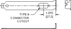 Computer Brackets D9 cutout for EISA/ISA