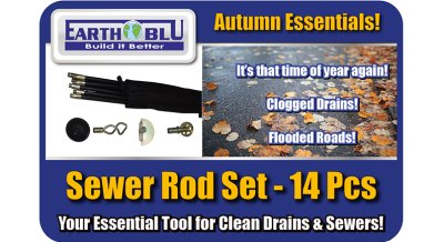 Earth Blu Sewer Rod Set 14pcs