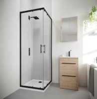 VERVE CORNER ENTRY  900MM BLACK