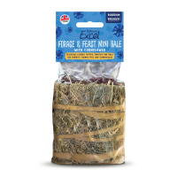 Excel Forage & Feast Hay Mini Bale Cornflower 100g x 8