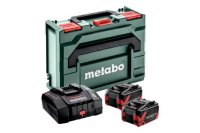 Metabo Basic Set 18V Box 2 x 8.0Ah Tabless LIDHX & ASC290 Charger & Metabox 215
