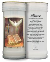 Pillar Candle - Peace - Dove   (8695/PEACE)