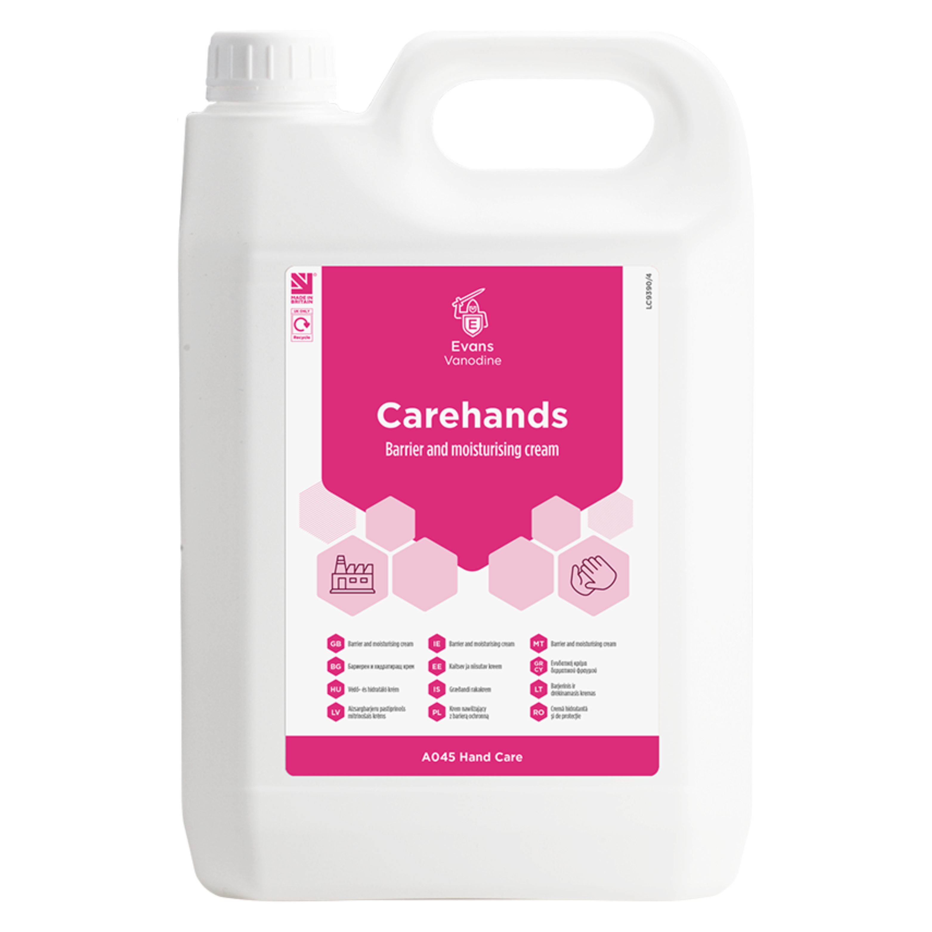 Evans Carehands Barrier & Moisturising Cream, 5 L
