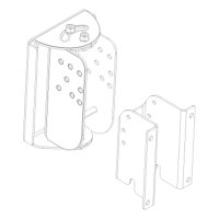 DAS MIA AXW Wall Mount Bracket with Safety Cable for MIA-X10, MIA-X12, Black