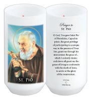 Votive Candle/St.Pio/40 Hour   (86874)