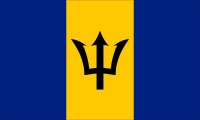 Barbados Flag 1/2 Yard