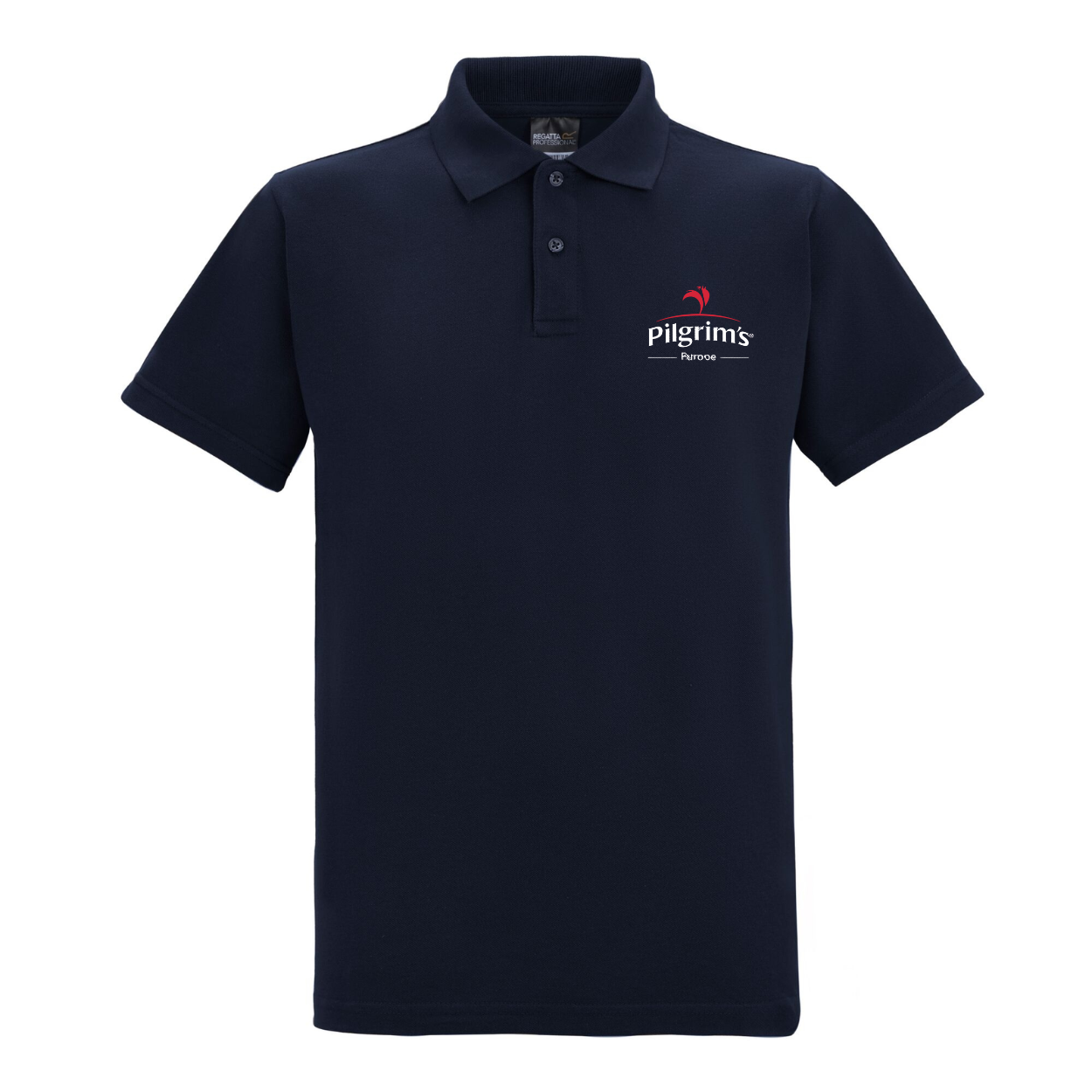 Navy Polo Shirt with Pilgrim's Logo