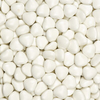 Small Chocolate Hearts White - 15mm