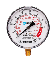 Air Gauge w/Retard, 0-80-250 psi, 1/4" NPT (2025)