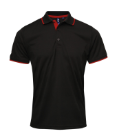 PREMIER CONTRAST COOLCHECKER POLO SHIRT