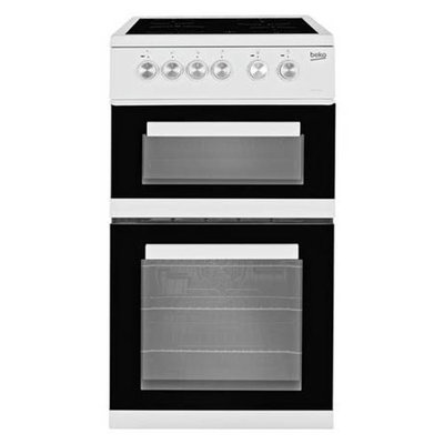 Beko 50cm Electric Cooker - Ceramic White